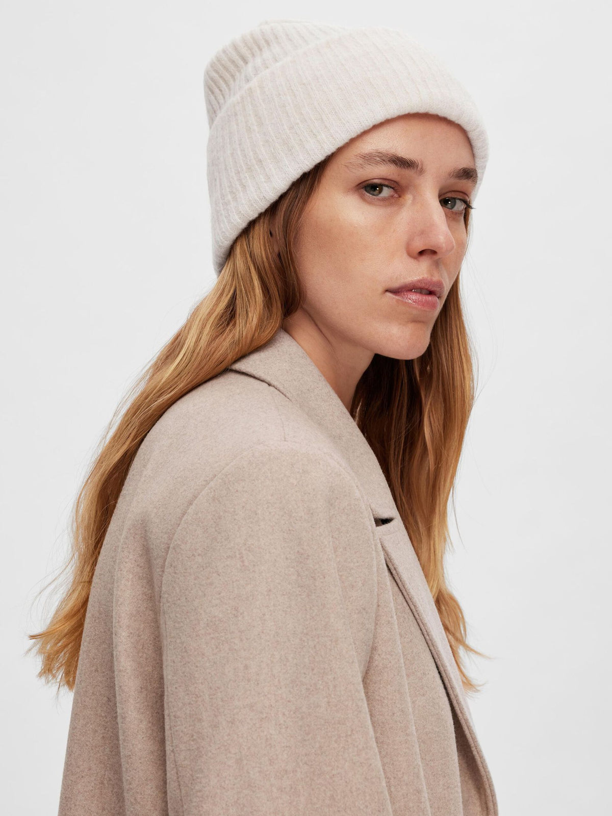 Selected Femme Maline Beanie - Birch