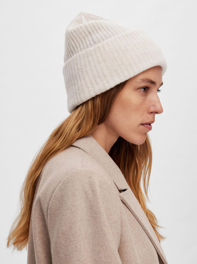 Selected Femme Maline Beanie - Birch