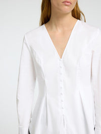 Selected Femme Naja Shirt - Bright White