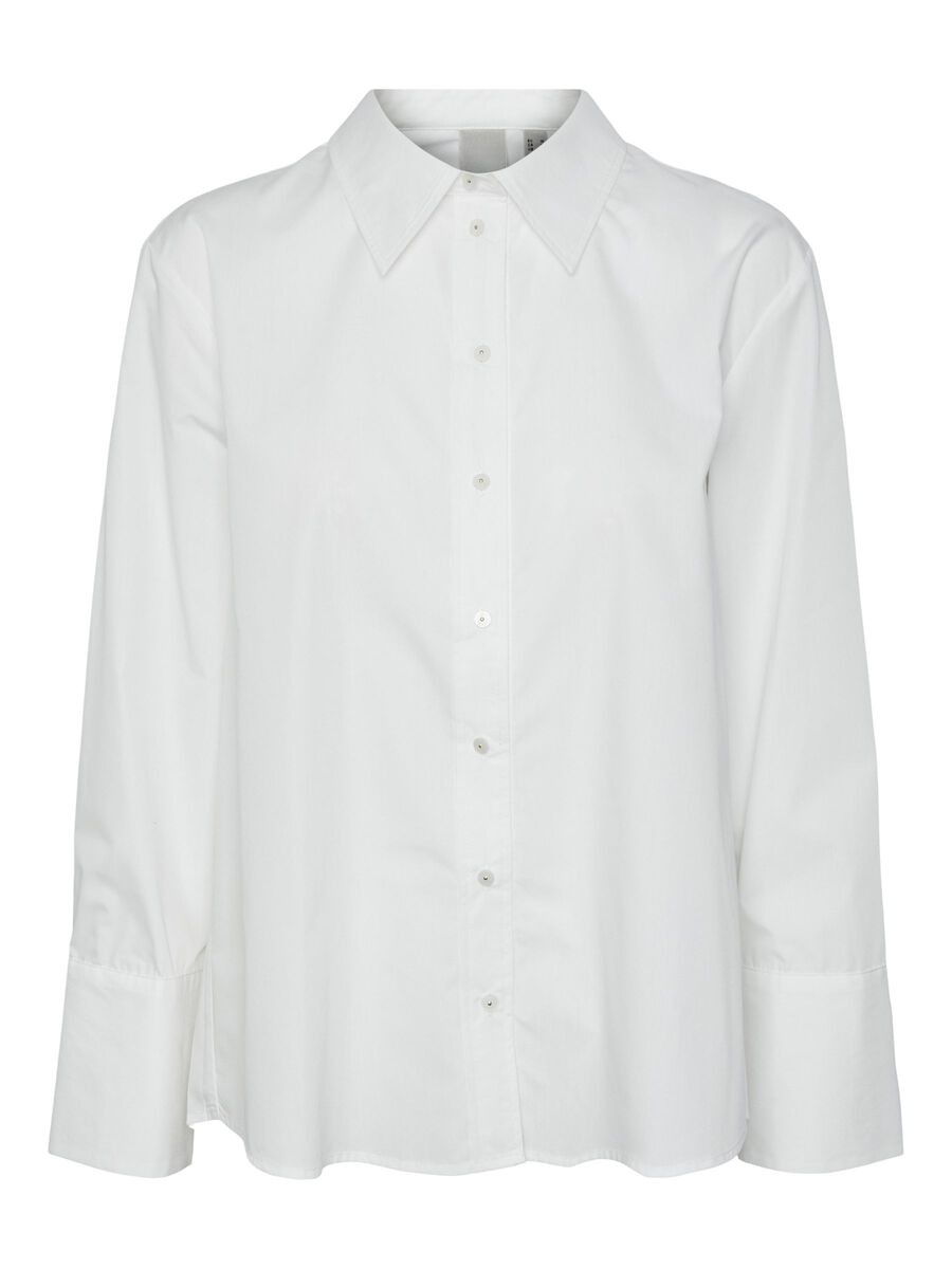 YAS Roya Pleat Shirt - Star White