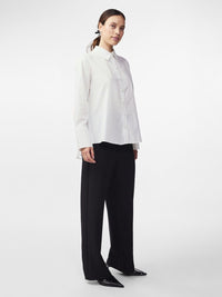 YAS Roya Pleat Shirt - Star White