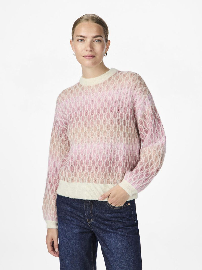 YAS Pace Knitted Jumper - Sandshell