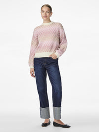 YAS Pace Knitted Jumper - Sandshell