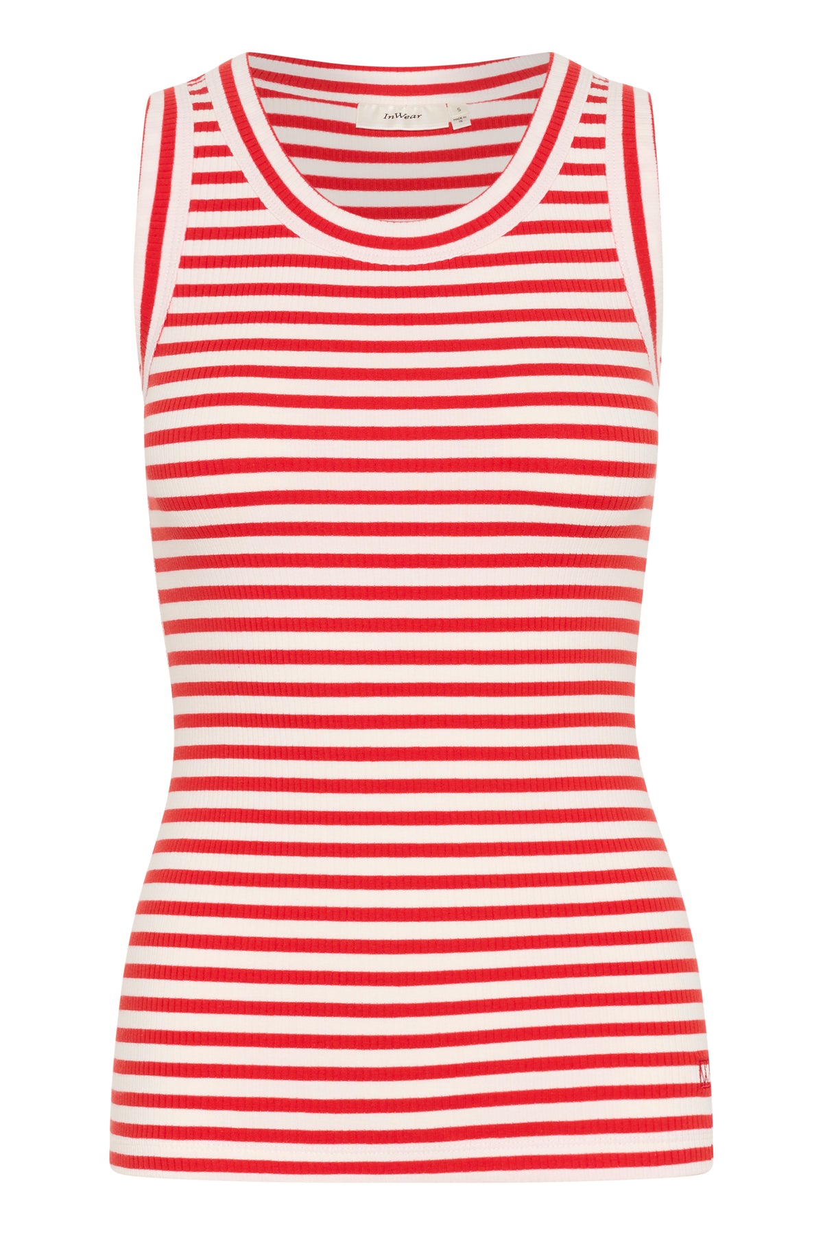 In Wear Dagnal Tank - Red Stripe