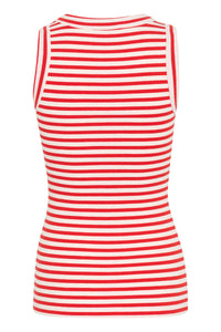 In Wear Dagnal Tank - Red Stripe