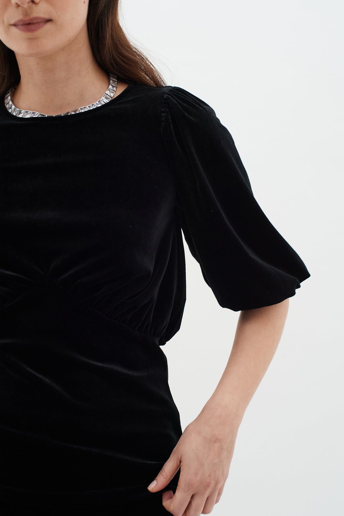 Part Two Brynn Velvet Top - Black