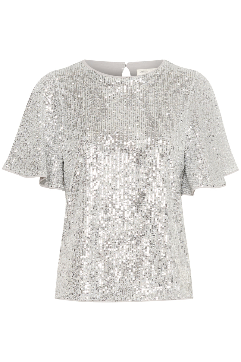 In Wear Barbara Boxy Top - Silver