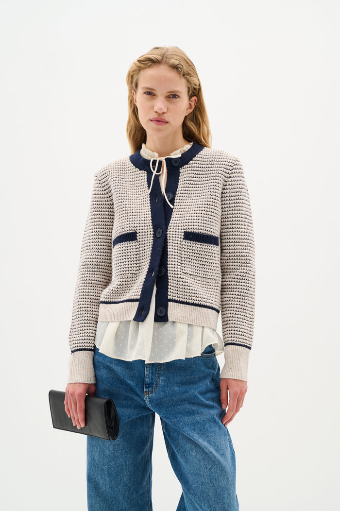 In Wear Weeko Cardigan - Stone