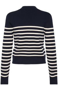 In Wear Wallis Cardigan - Navy Stripe