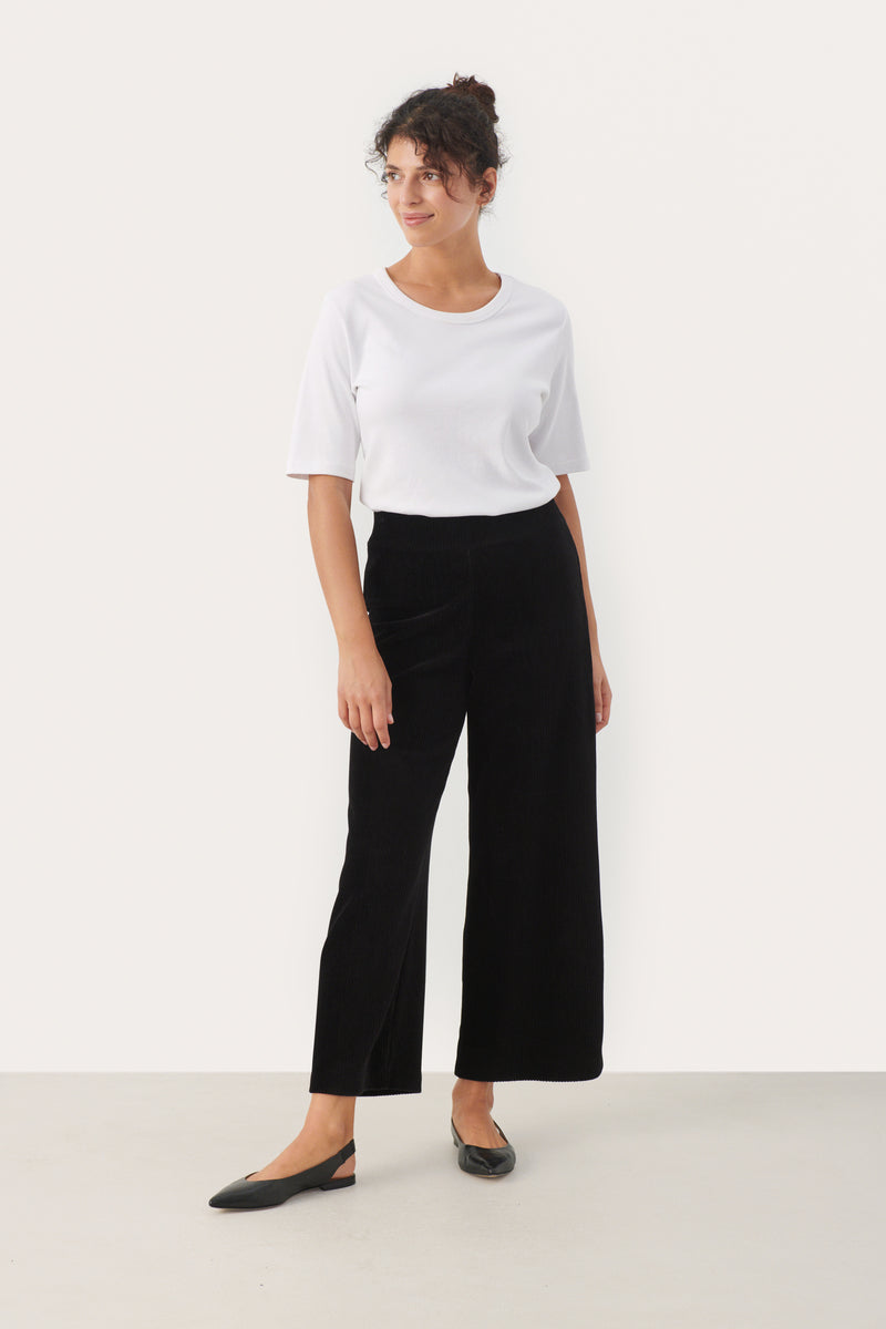 Part Two Illisanna Cord Trousers - Black