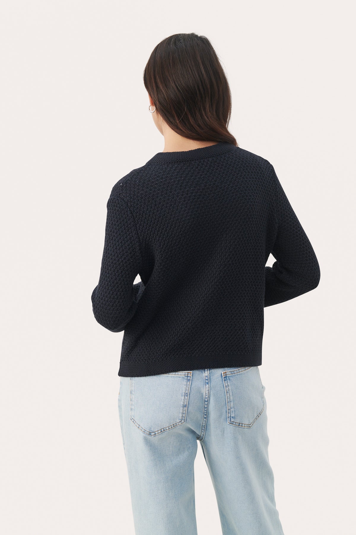 Part Two Elmie Cardigan - Navy