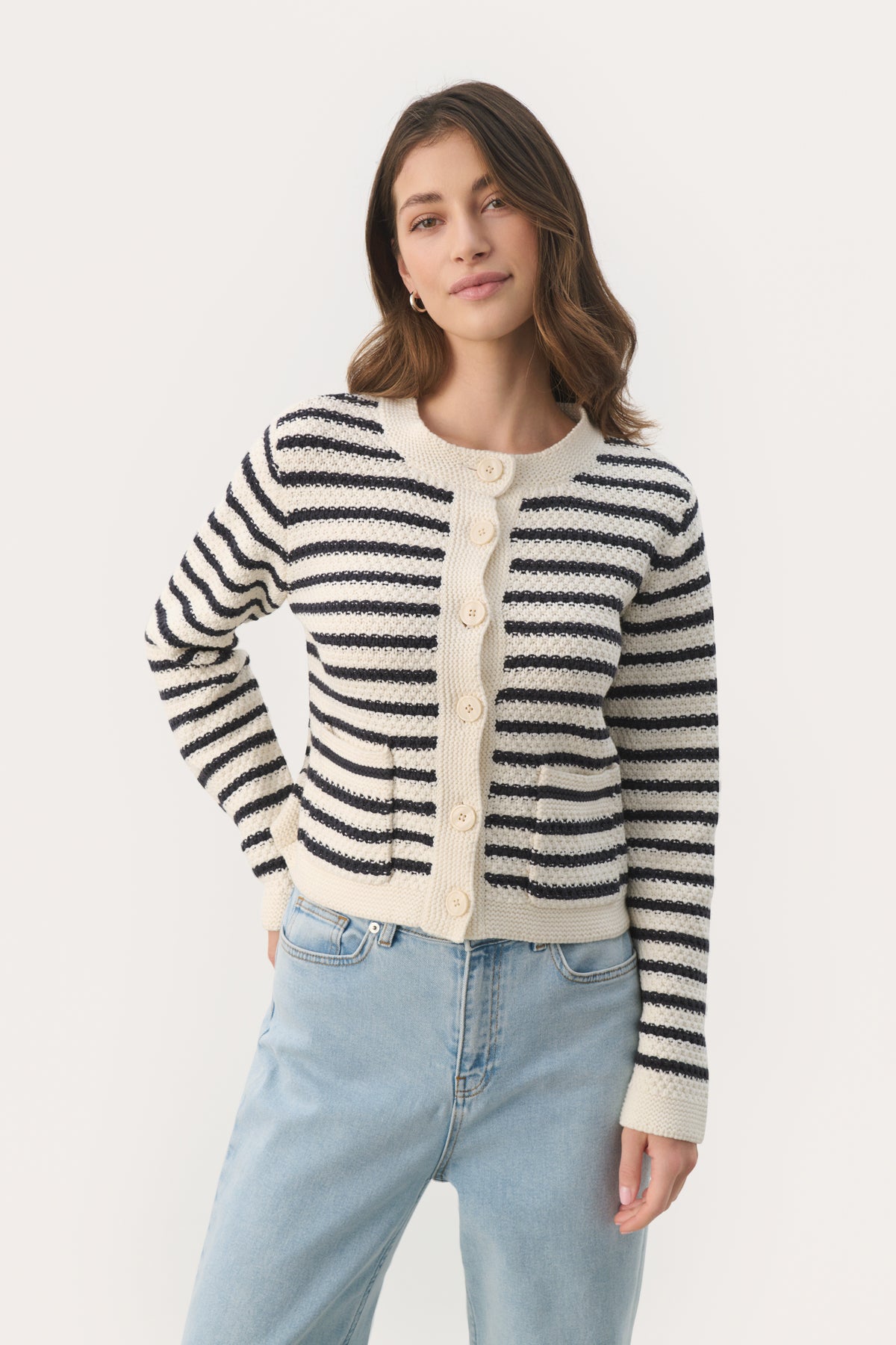 Part Two Elmie Cardigan - Stripe