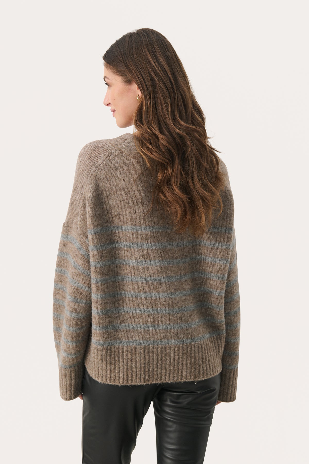 Part Two Lulya Jumper - Grey Stripe