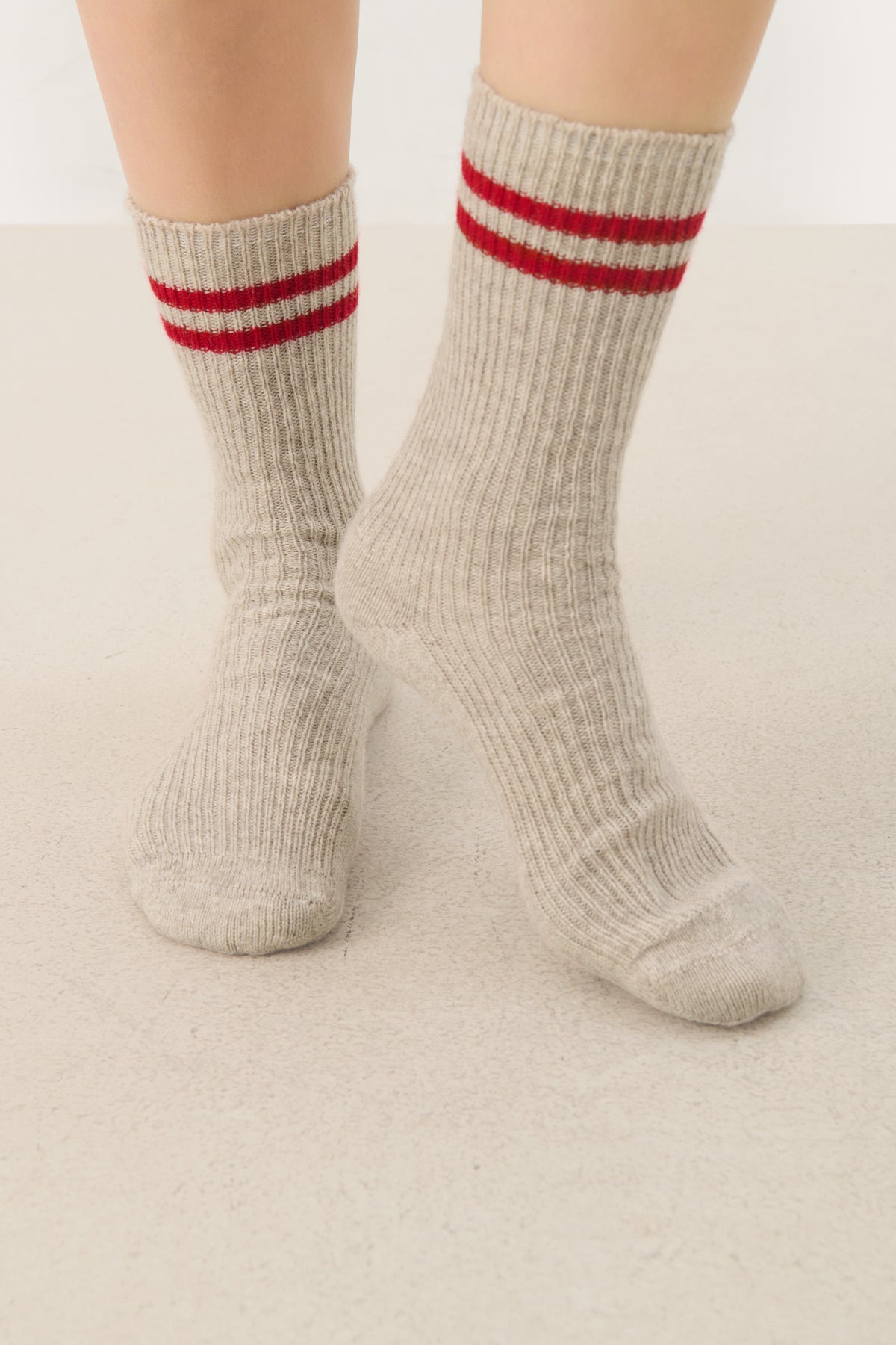 Part Two Dorin Stripe Sock - Red Stripe