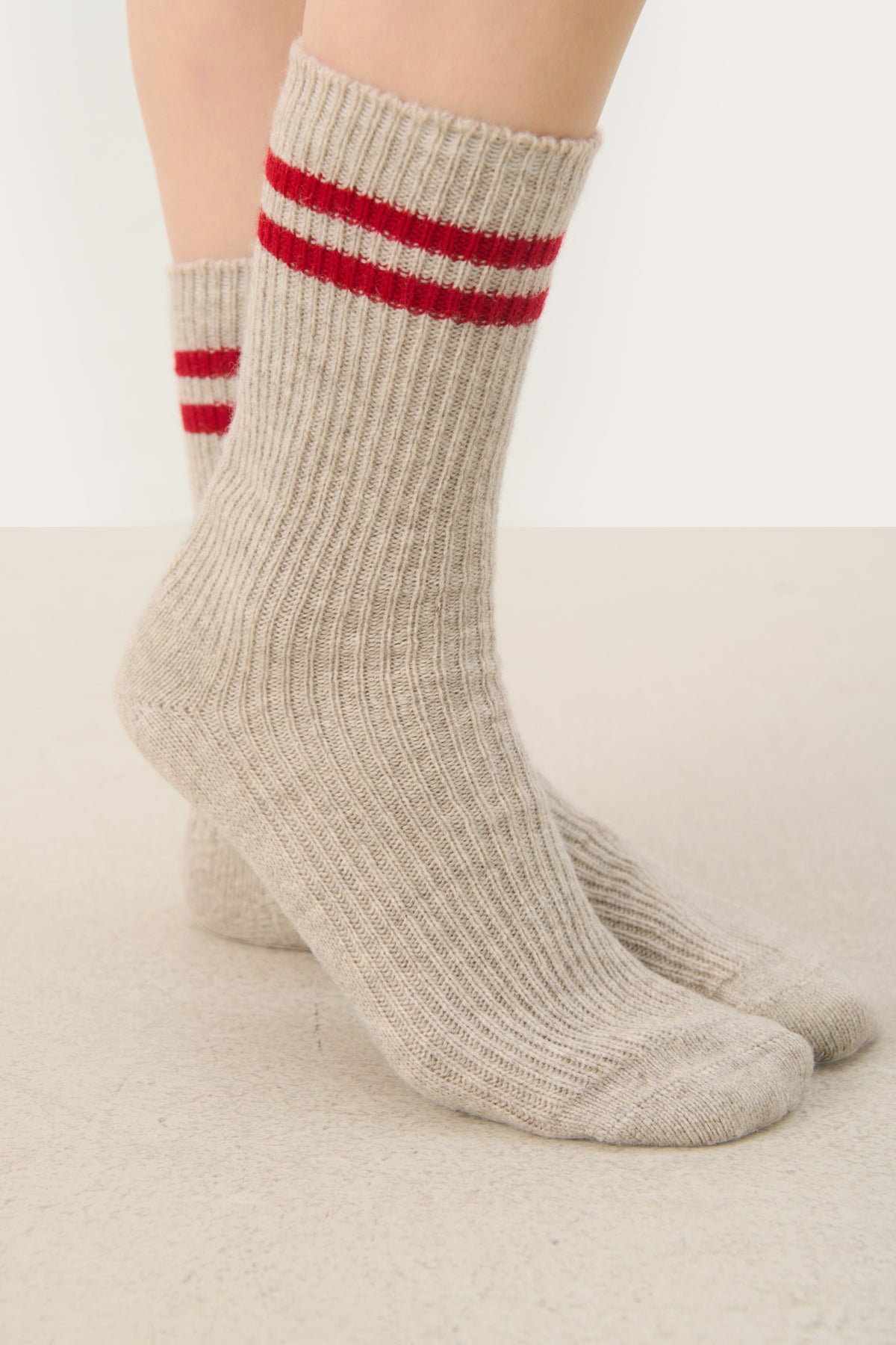 Part Two Dorin Stripe Sock - Red Stripe