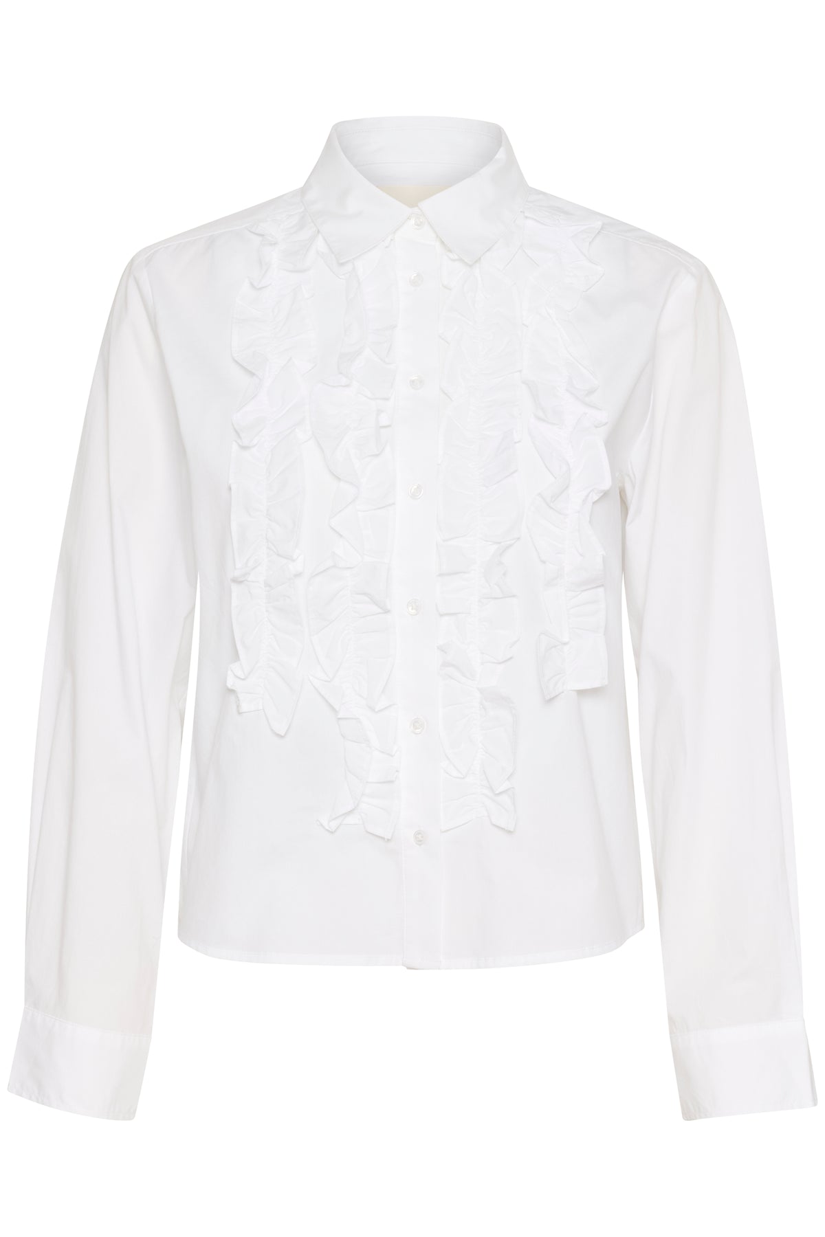 Part Two Pranvera Ruffle Shirt - Bright White