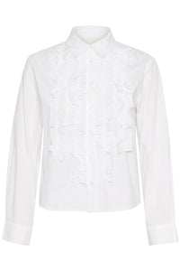 Part Two Pranvera Ruffle Shirt - Bright White