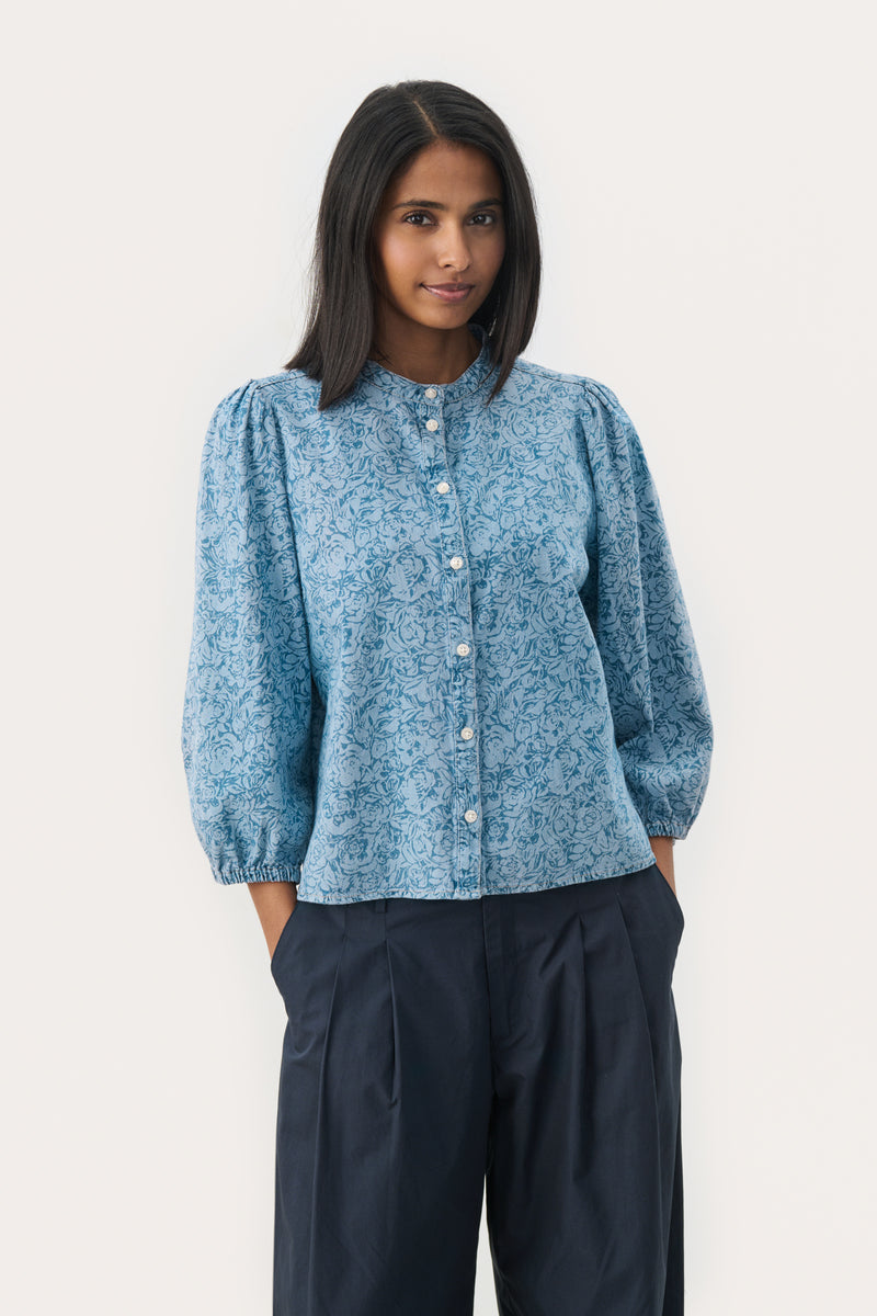 Part Two Nicolie Denim Blouse