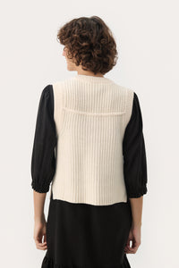 Part Two Noemie Knit Vest - Cream