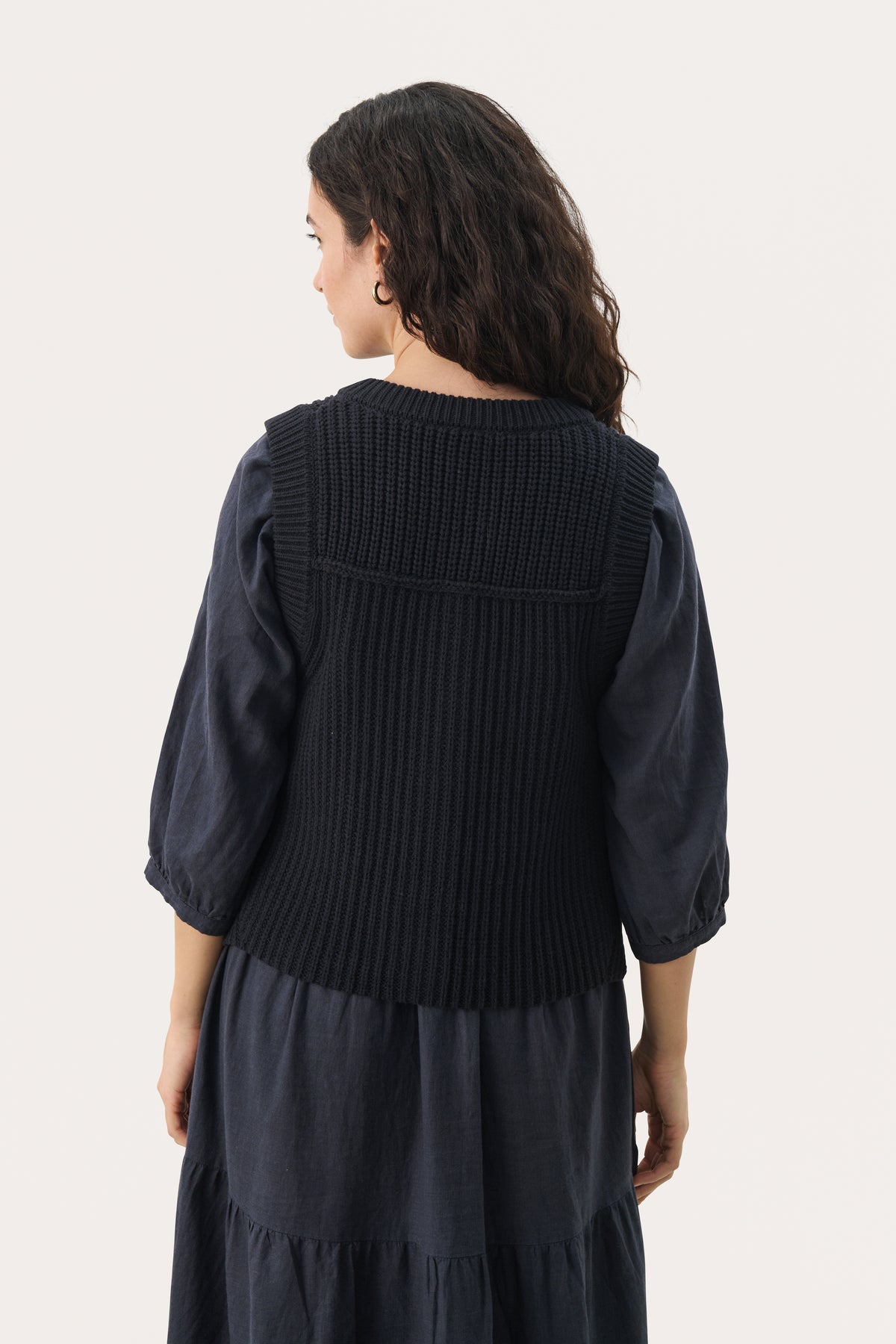 Part Two Noemie Knit Vest - Navy