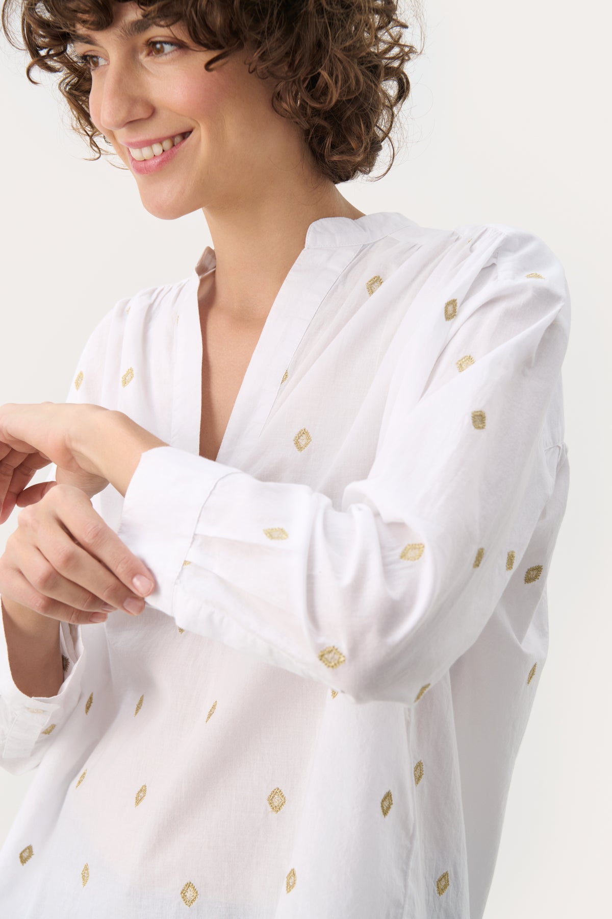 Part Two Natale Cotton Blouse - White