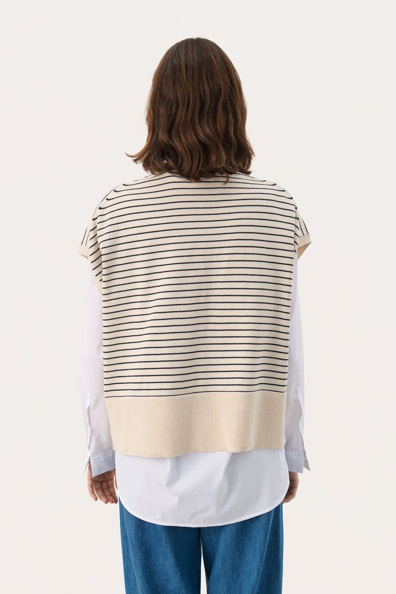 Part Two Nataya Tank Vest - Cream Stripe