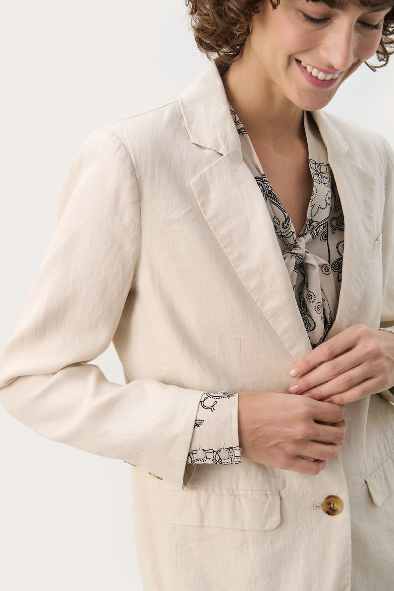 Part Two Nyan Linen Blazer - French Oak