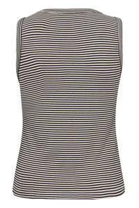 Part Two Nikkia Stripe Vest - Black