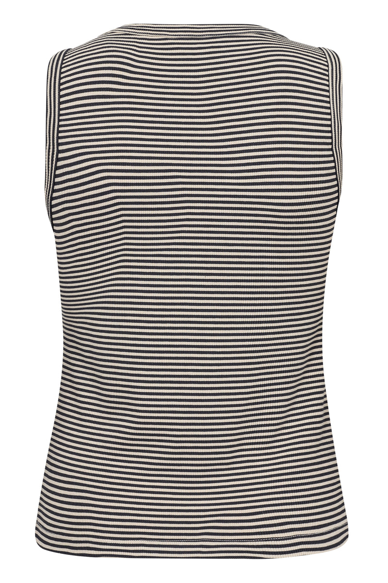 Part Two Nikkia Stripe Vest - Black