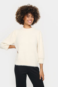 Saint Tropez Banni Fluffy Jumper - Ice