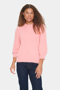 Saint Tropez Banni Fluffy Jumper - Pink Nectar