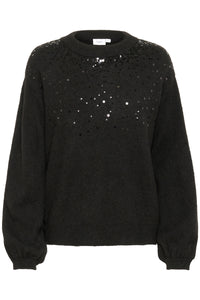 Saint Tropez Barbel Sequin Jumper - Black