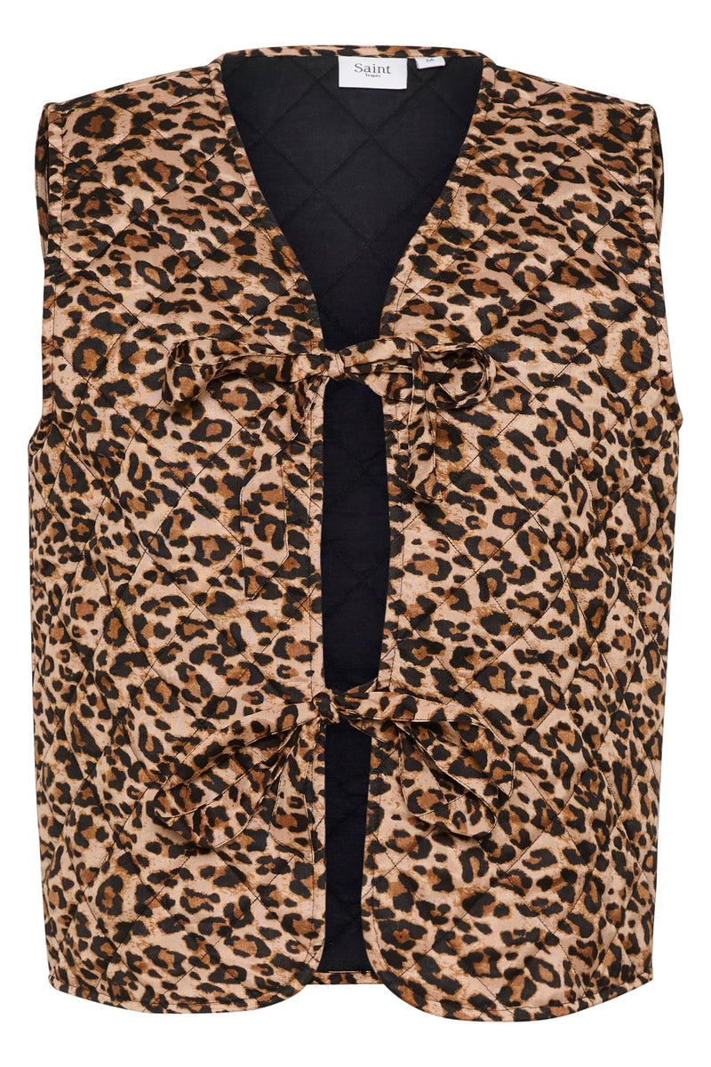 Saint Tropez Evitta Gilet - Leopard