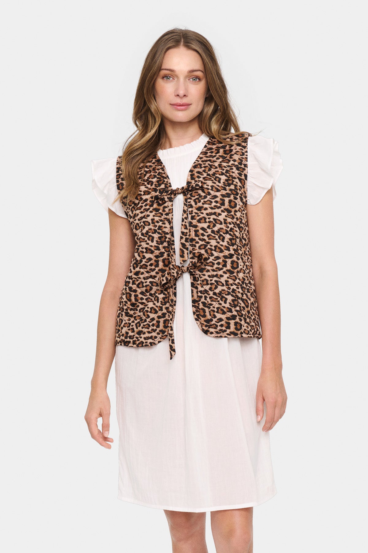 Saint Tropez Evitta Gilet - Leopard