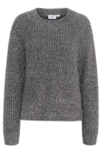 Saint Tropez Halfa Jumper - Silver