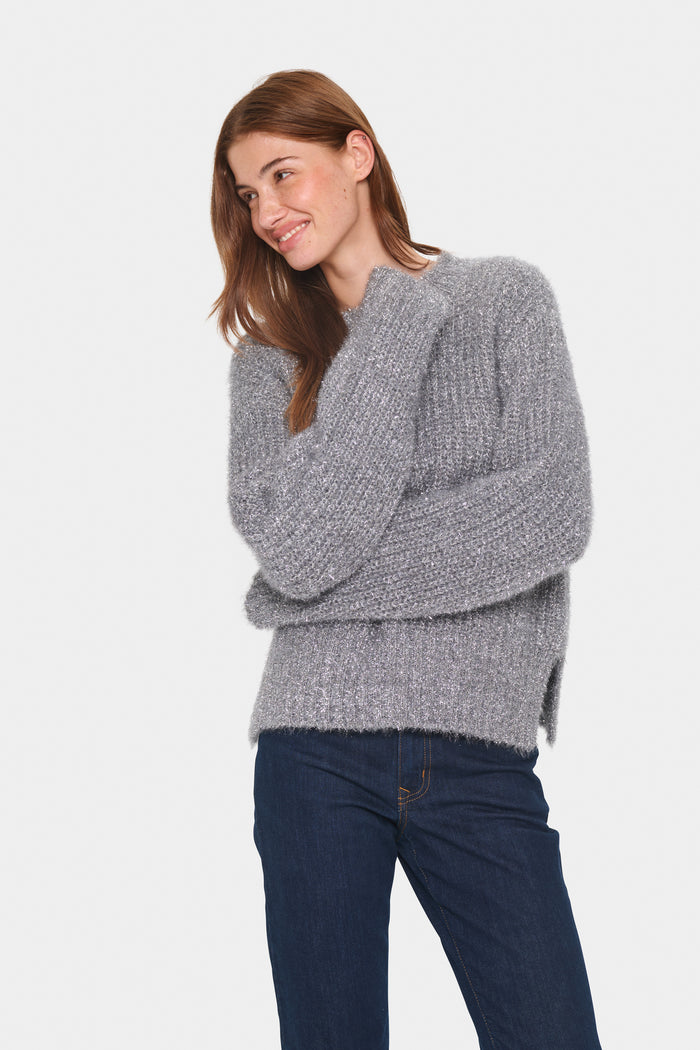 Saint Tropez Halfa Jumper - Silver