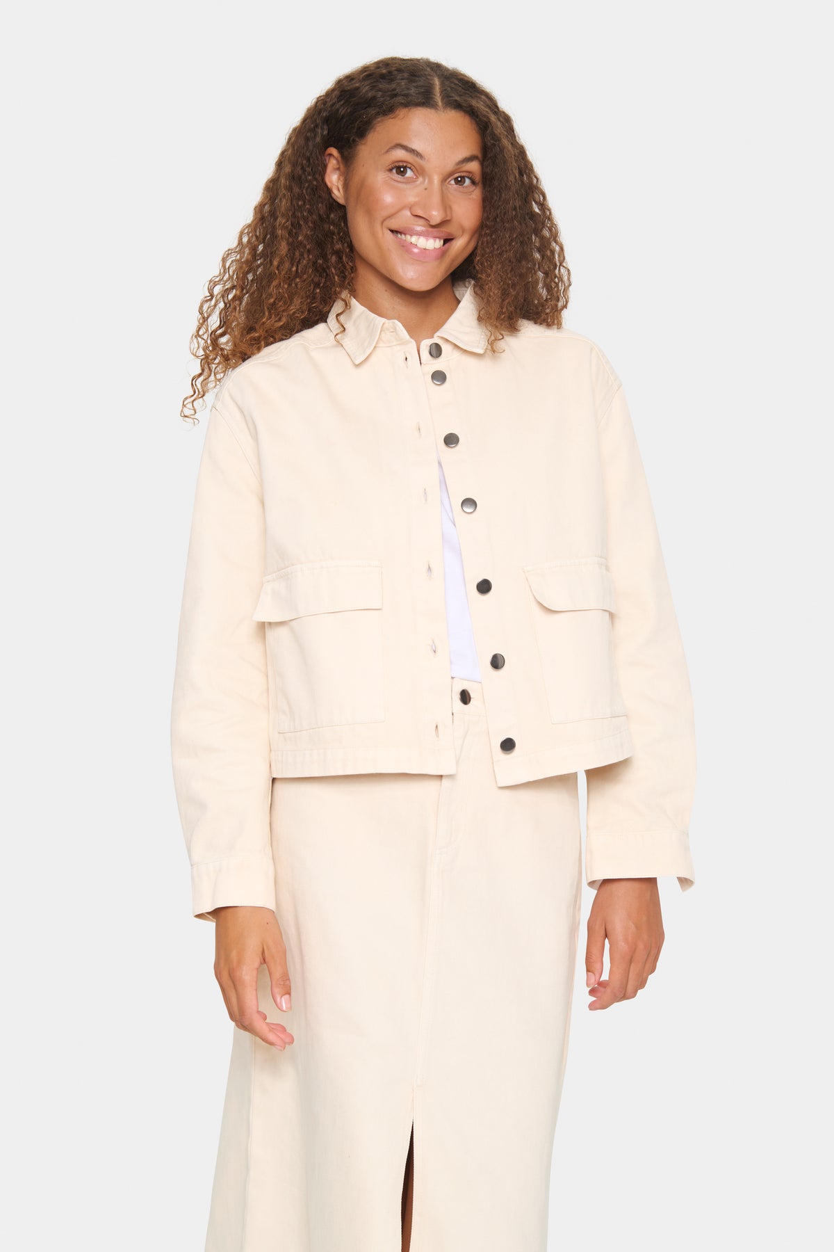 Saint Tropez Canvas Jacket - Cream