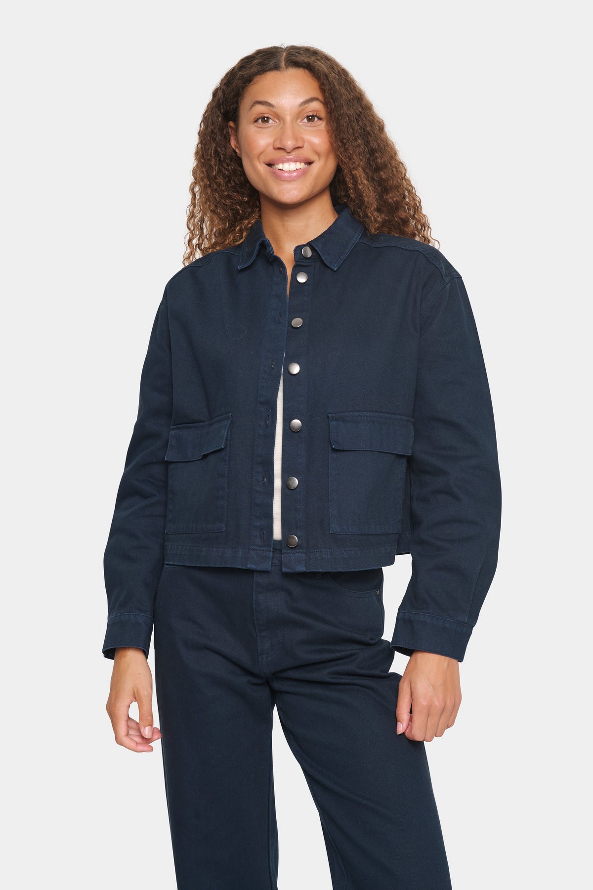 Saint Tropez Canvas Jacket - Navy