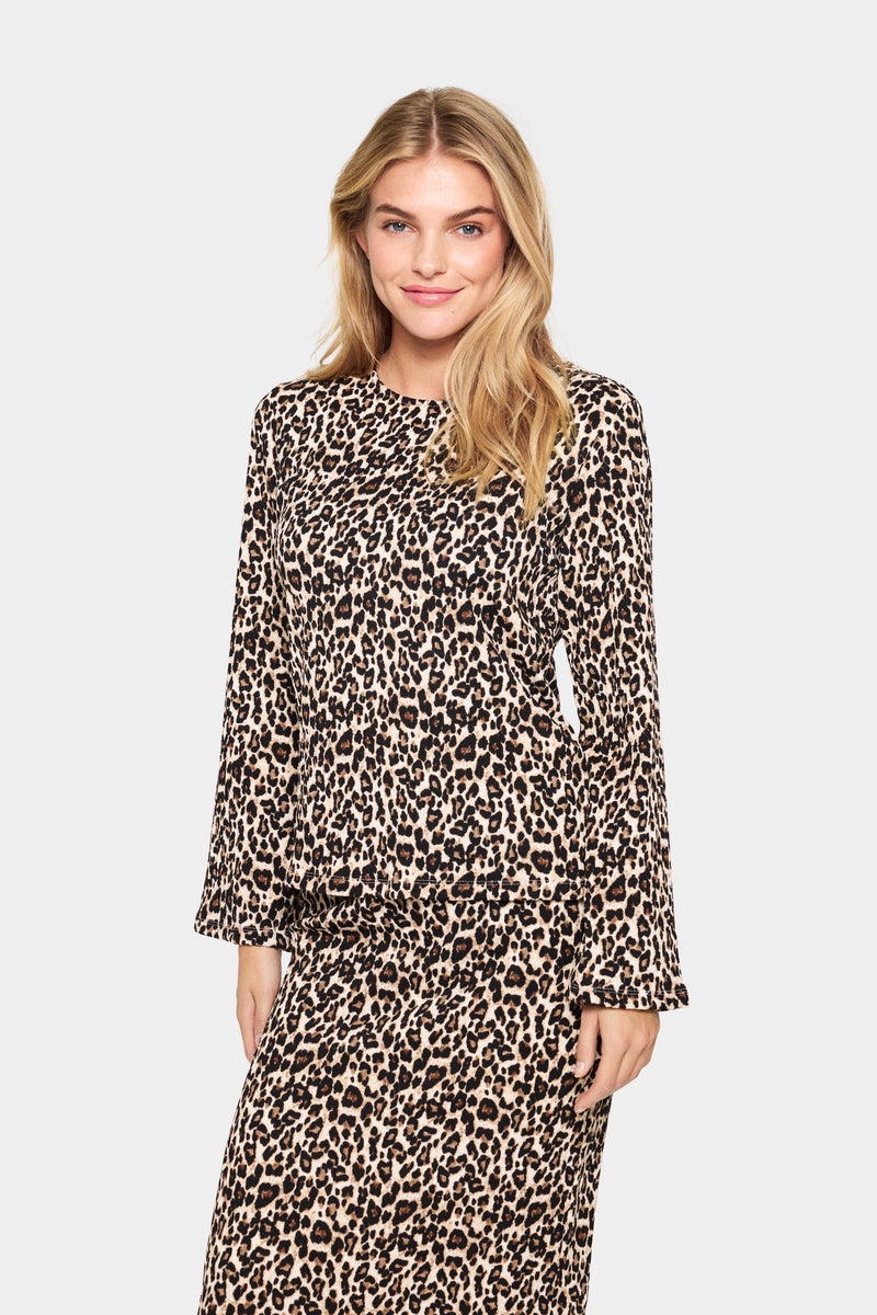 Saint Tropez Ilyssa Blouse - Leopard