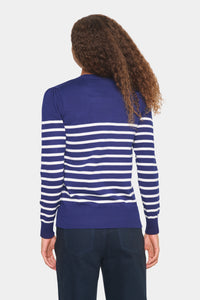 Saint Tropez Mila Striped Jumper - Navy