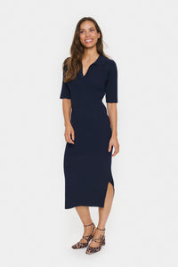 Saint Tropez Juanna Knit Dress - Navy