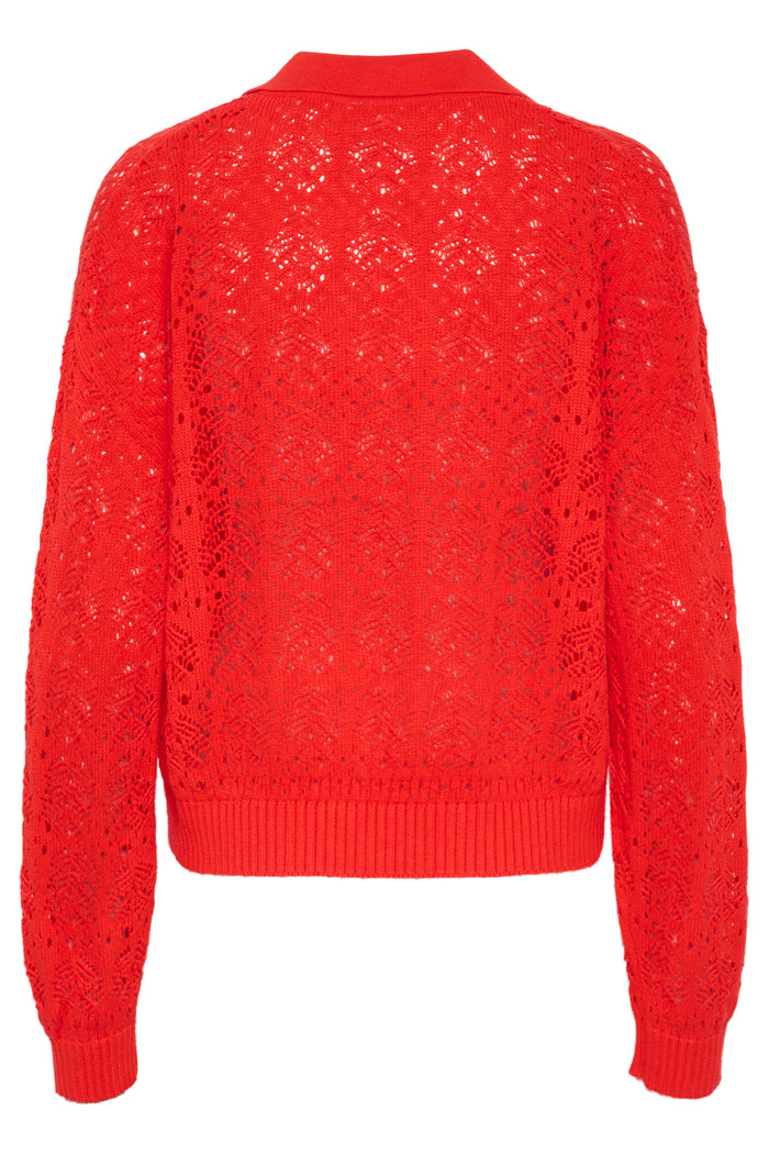 Saint Tropez Juna Polo Jumper - Red