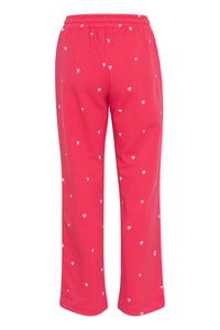 Saint Tropez Dagna Heart Sweatpants - Viva Magenta