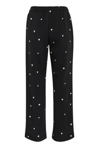 Saint Tropez Dagna Heart Sweatpants - Black Ice