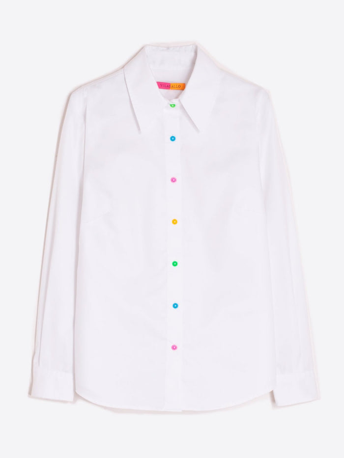 Vilagallo Multi Button Shirt - White