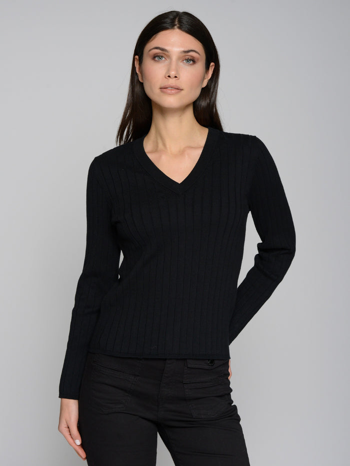 Vilagallo Rib Jumper - Black