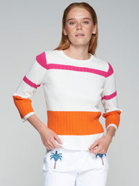 Vilagallo Jersey Colour Block Jumper - Canale