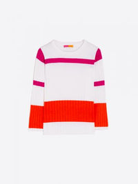 Vilagallo Jersey Colour Block Jumper - Canale