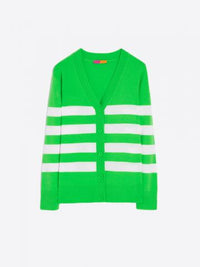 Vilagallo Rayas Striped Cardigan - Verde