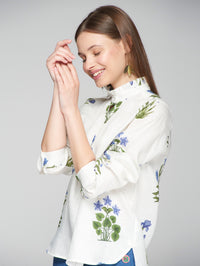 Vilagallo Andy Blouse - Floral Azul